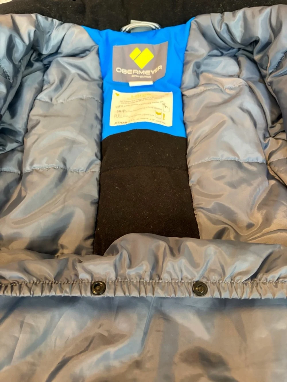 Obermeyer Kids Blue Insulated Ski Jacket (Size 5) - Picture 9 of 13